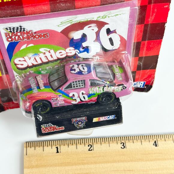 1998 Racing Champion Ernie Irvan #36 Skittles Wild Berry Diecast Car Nascar 50th - Picture 4 of 5